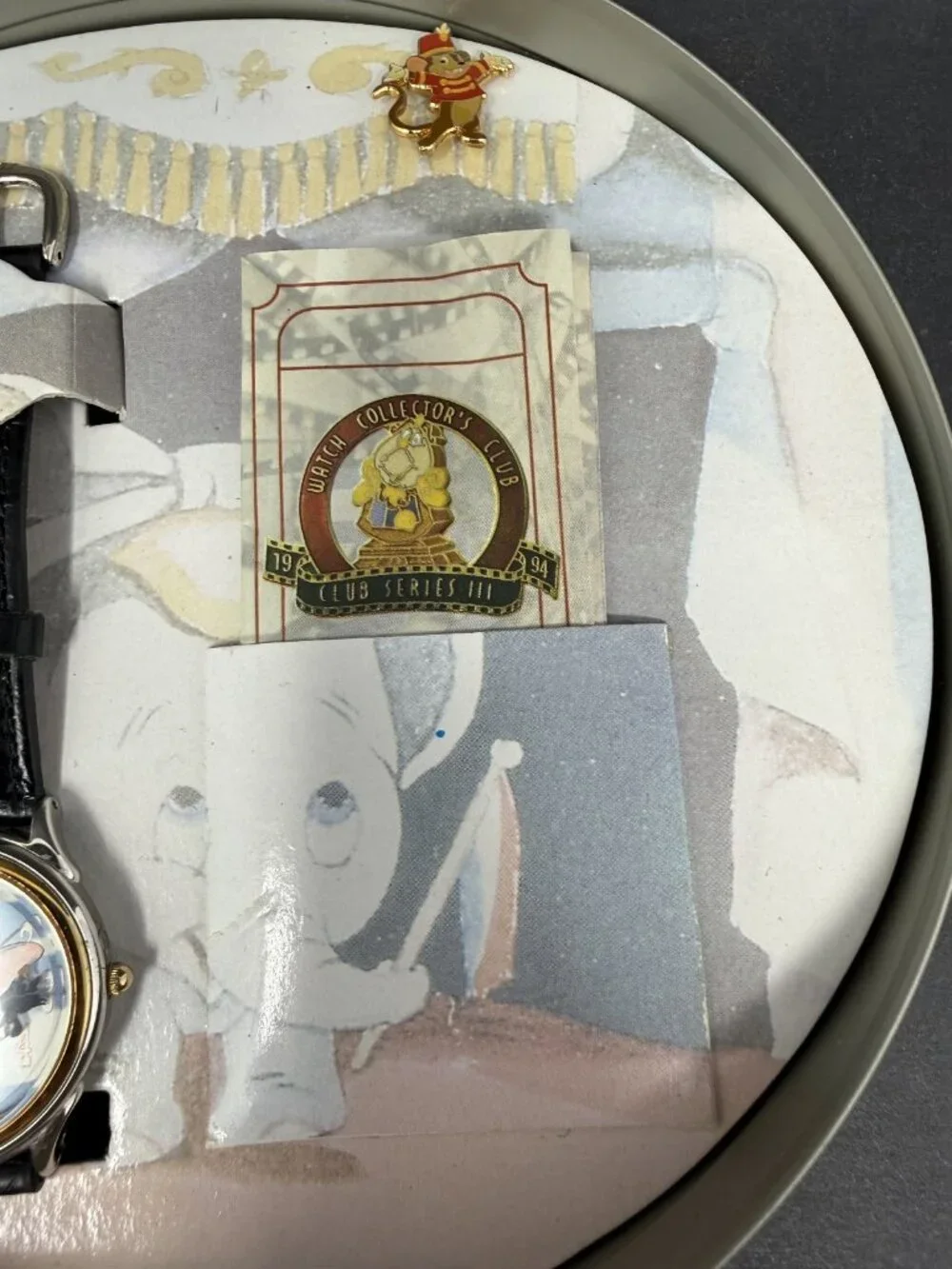 Disney Dumbo Watch Collector’s Club Series III Limited Edition Watch w/ Tin Pin